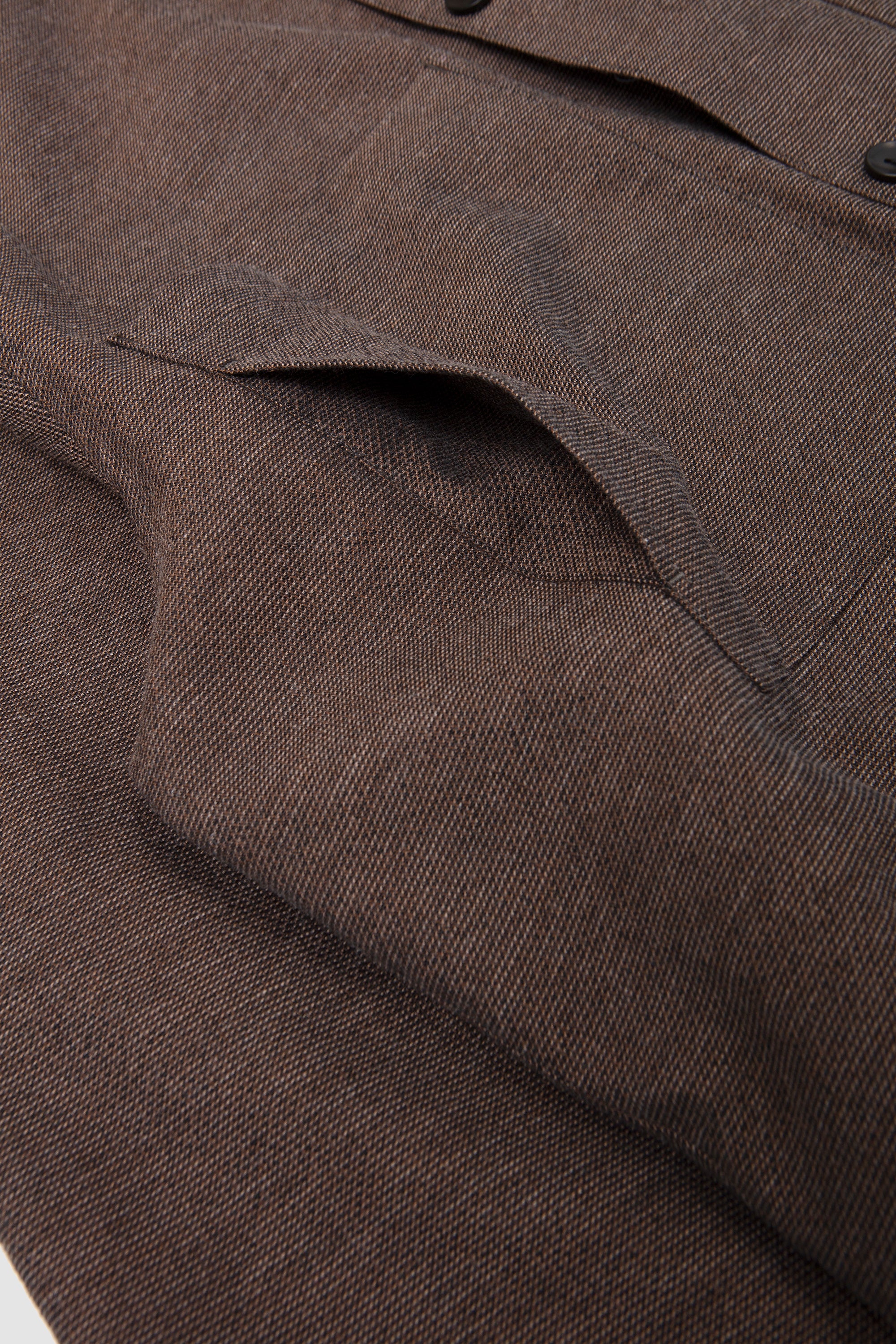 Mixed Colour Shirt Jacket Brown - Image 4