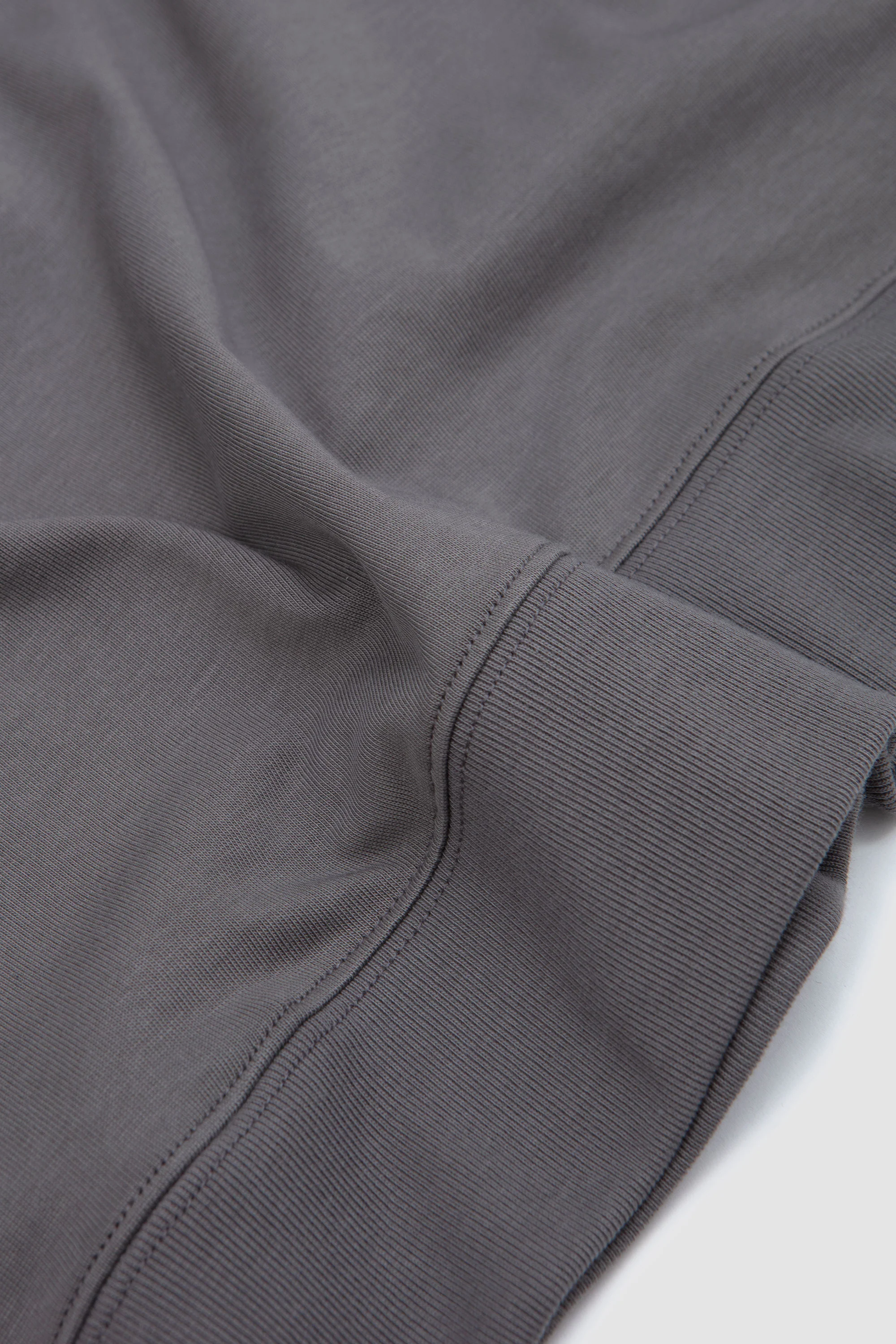 Zip Up Cotton Jumper Slate Grey - Image 4