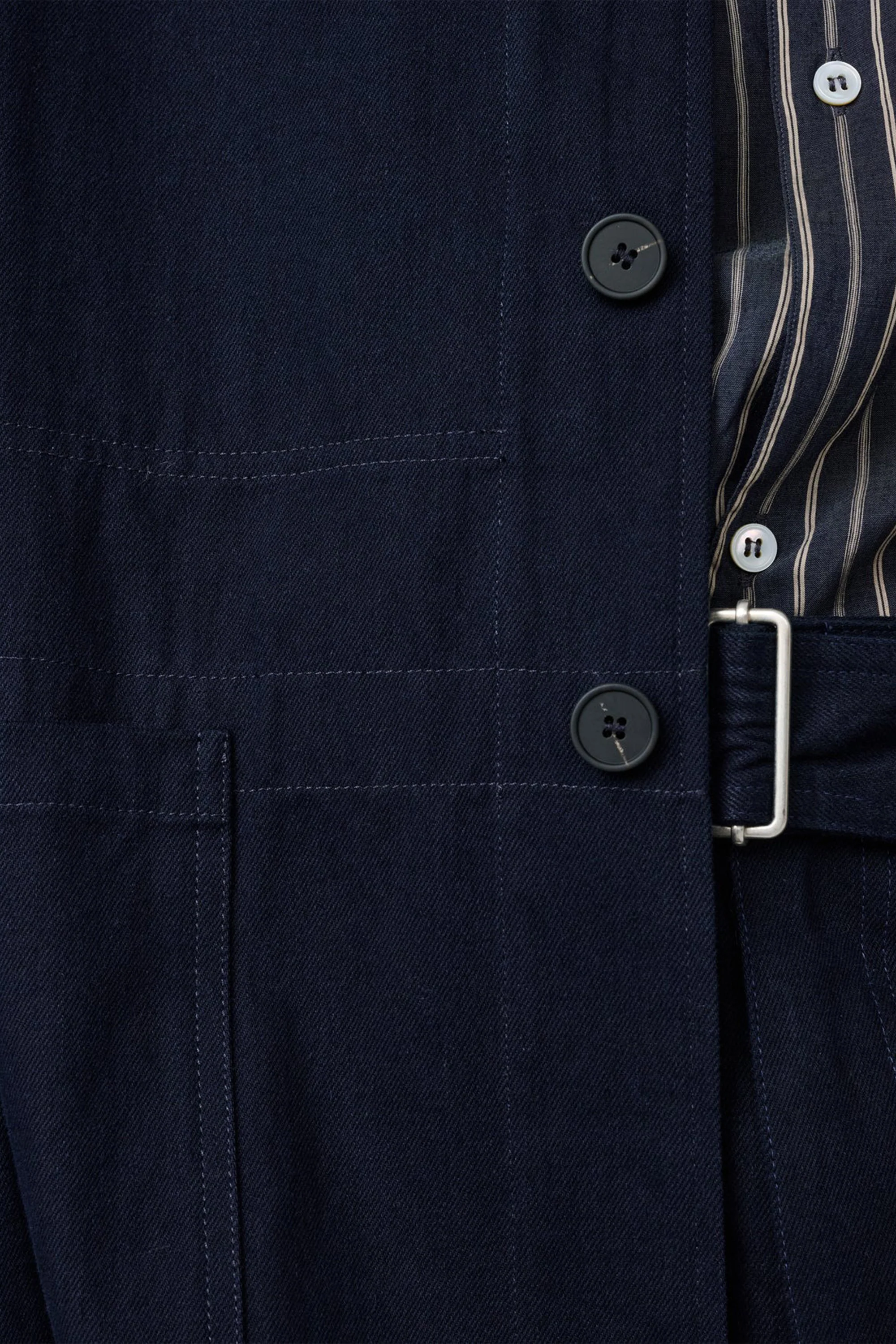 Marne Single Linen Mix Jacket Indigo - Image 6