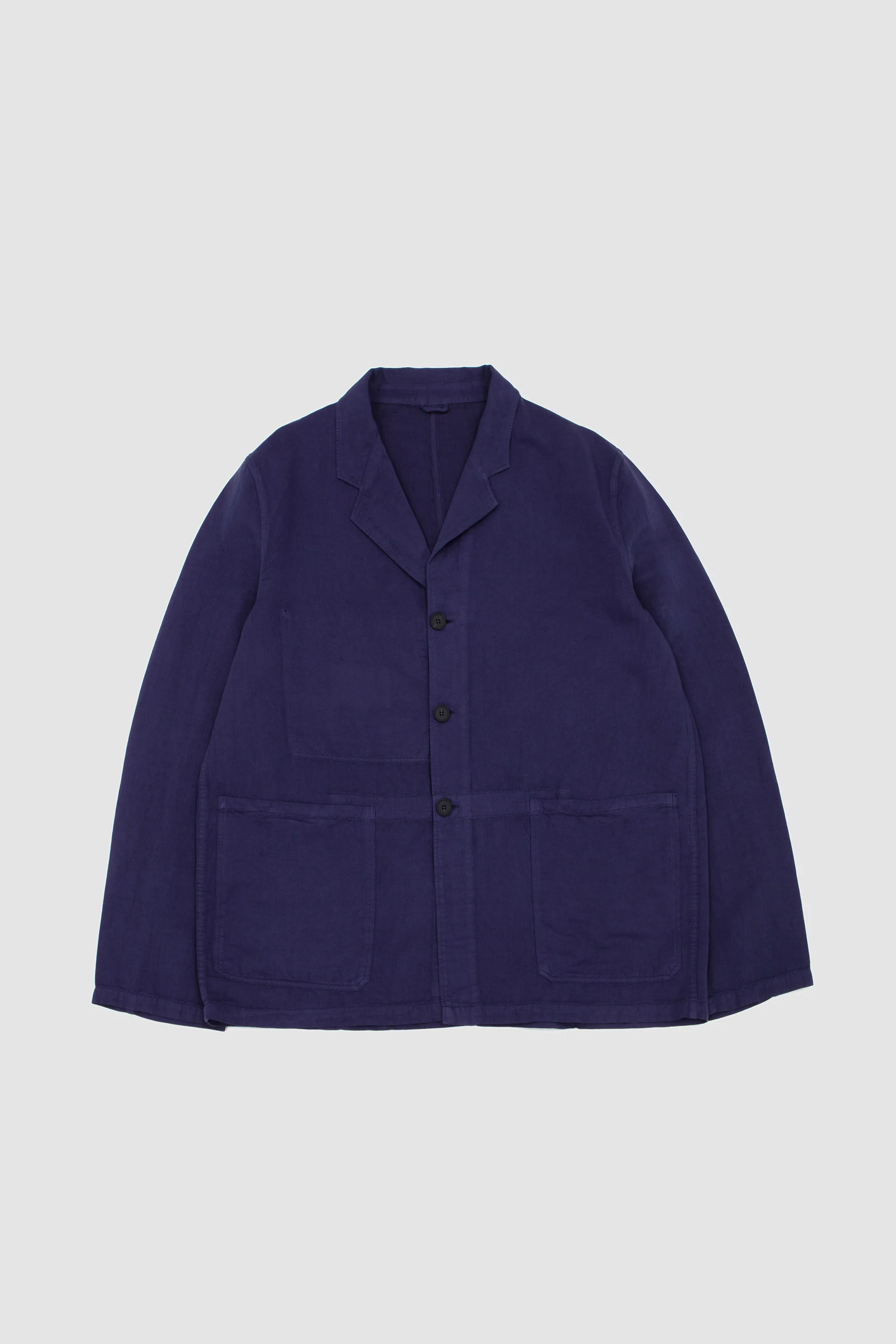 Marne Single Linen Mix Jacket Indigo - Image 7