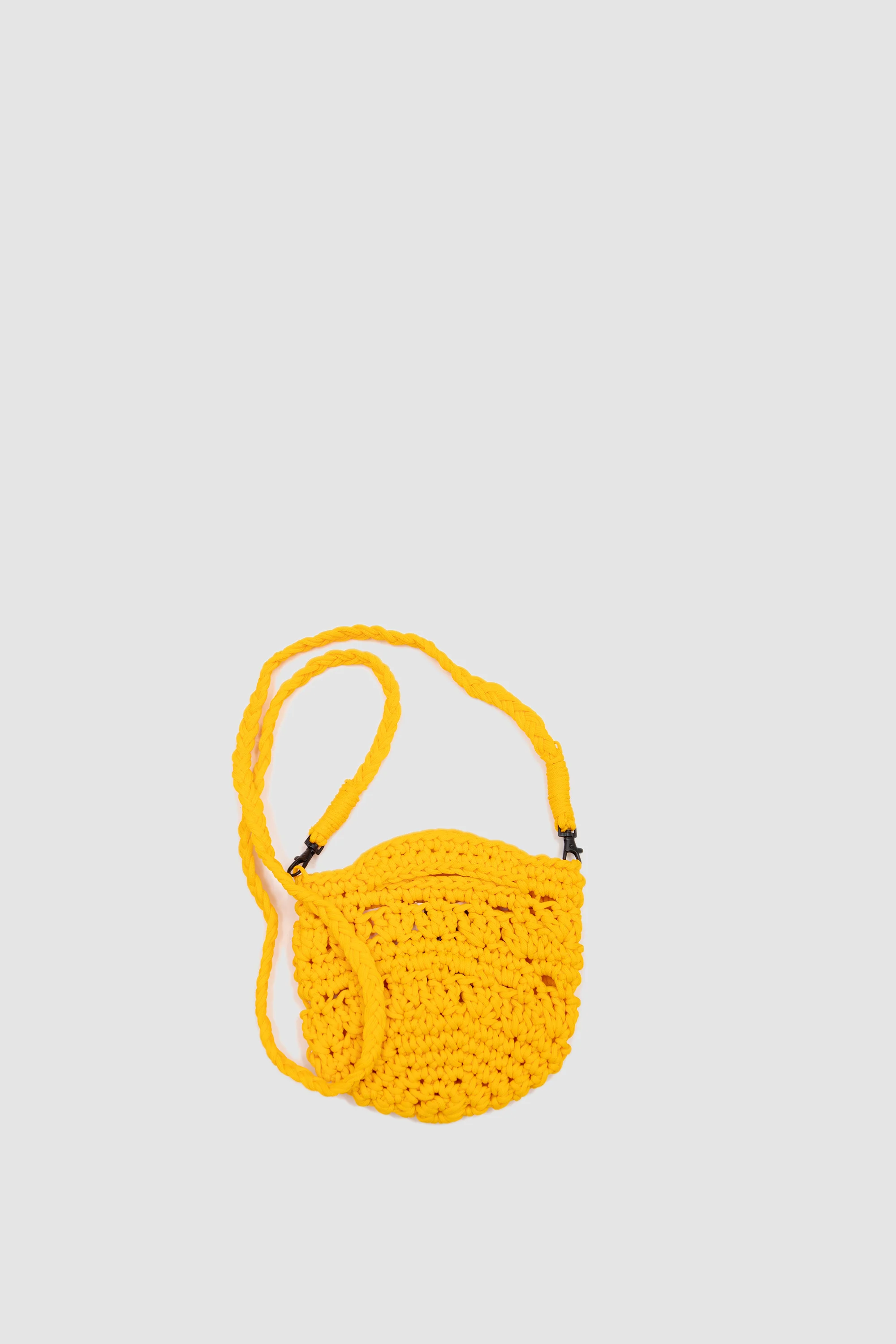 Hand Rope Pouch Yellow - Image 5