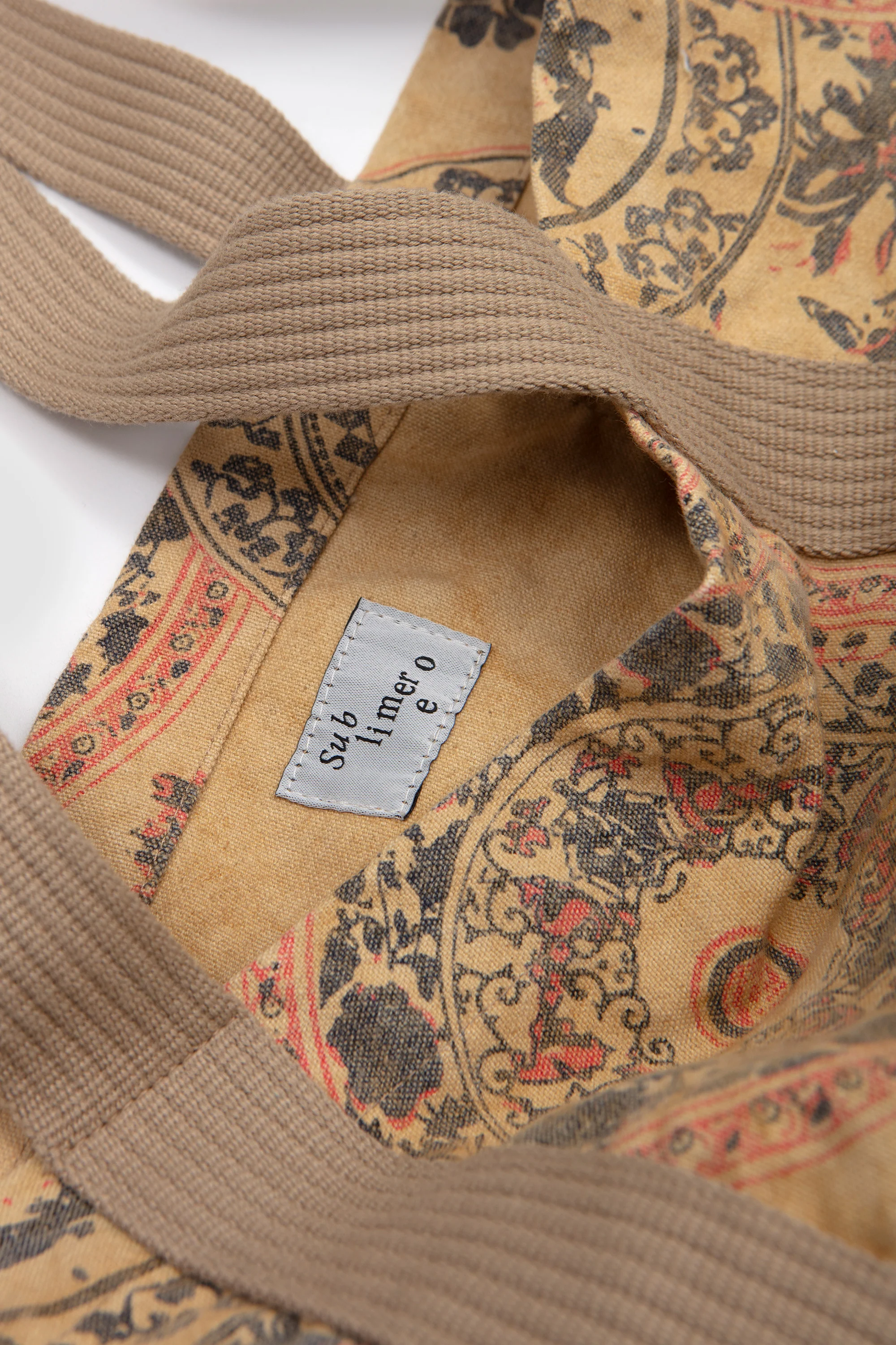 Nomad Canvas Tote Bag Beige / Pattern - Image 3