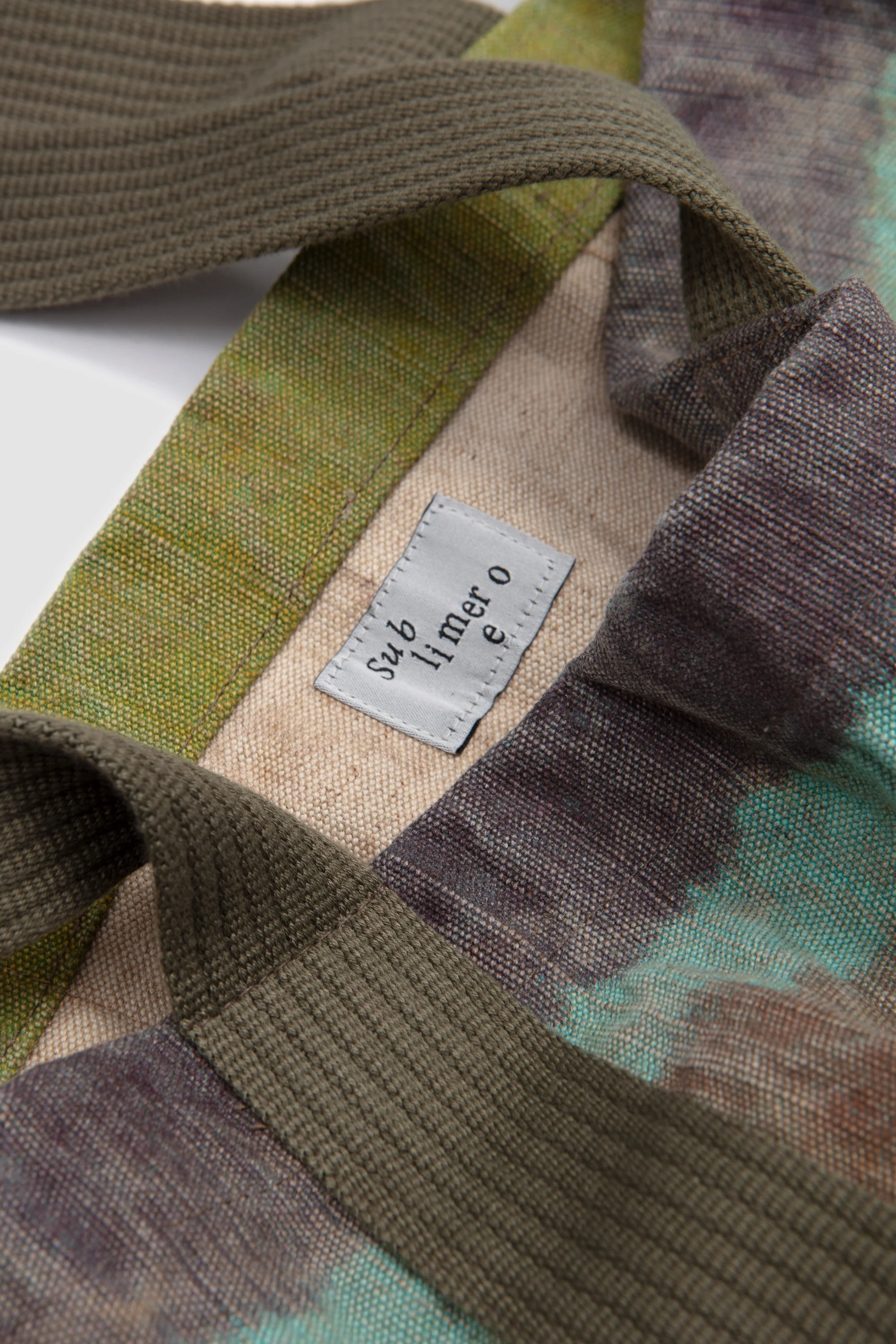 Nomad Canvas Tote Bag Olive / Border - Image 3