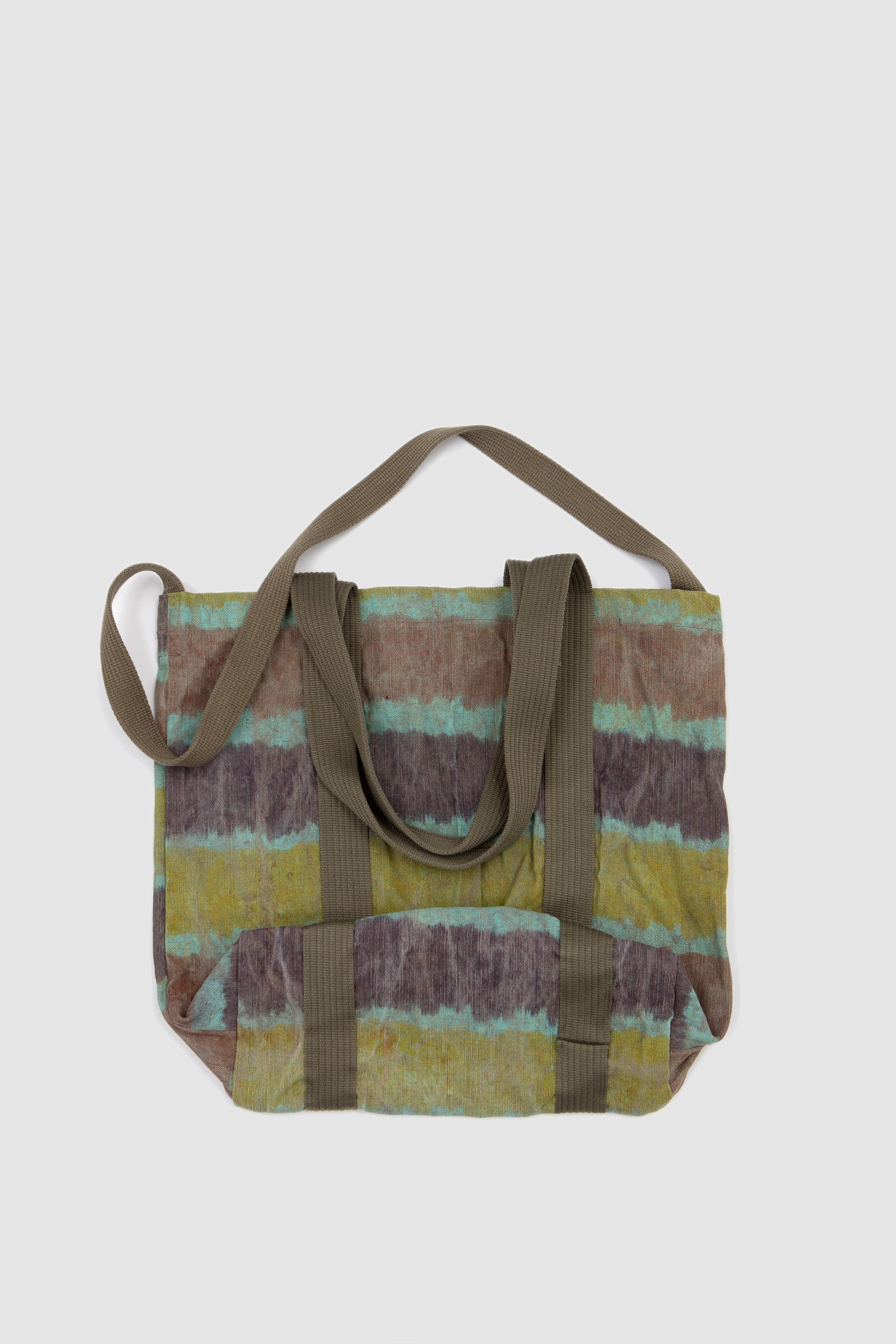 Nomad Canvas Tote Bag Olive / Border - Image 5