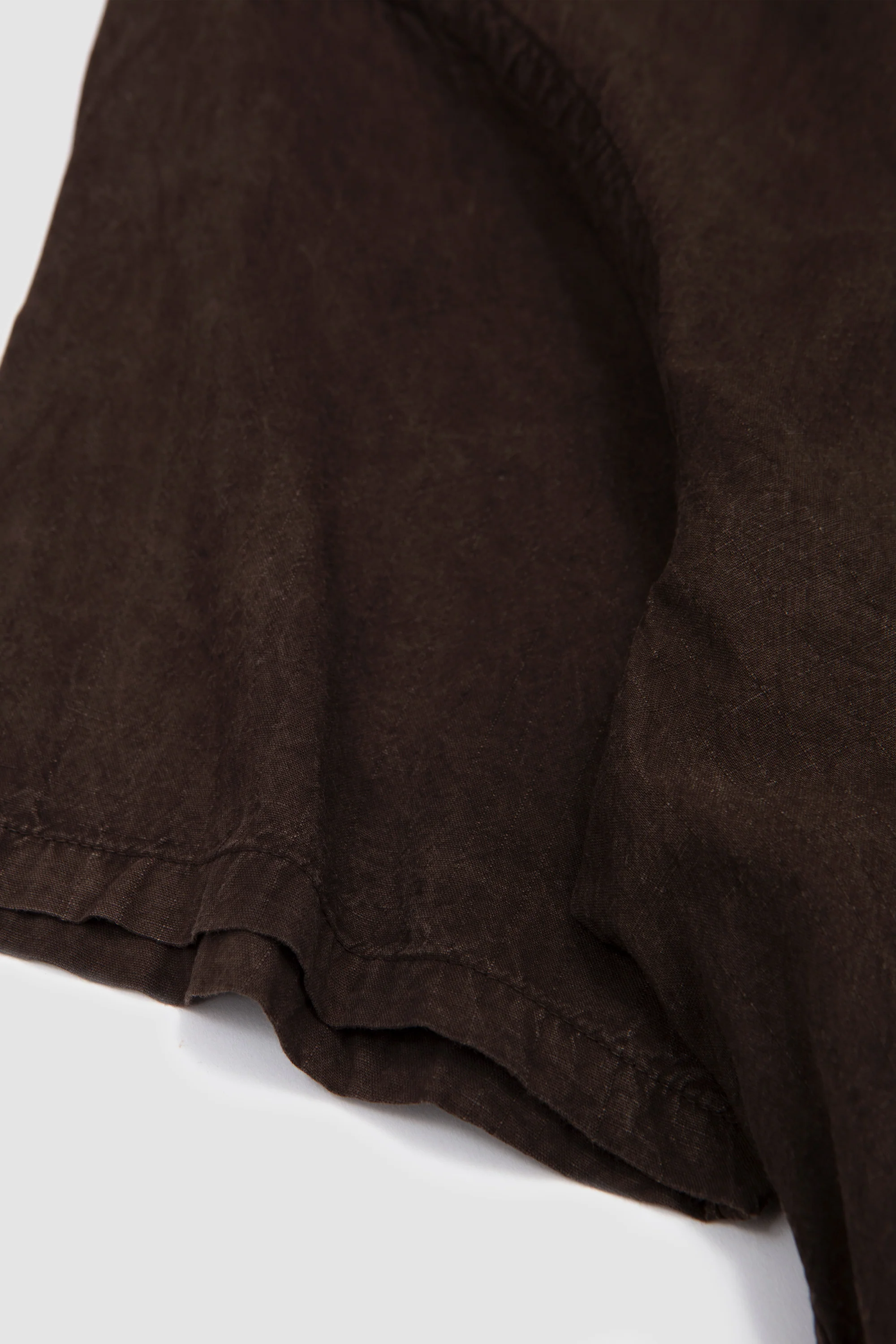 Lot. 113 Open Collar Shirt Mud Dyed Brown - Image 4