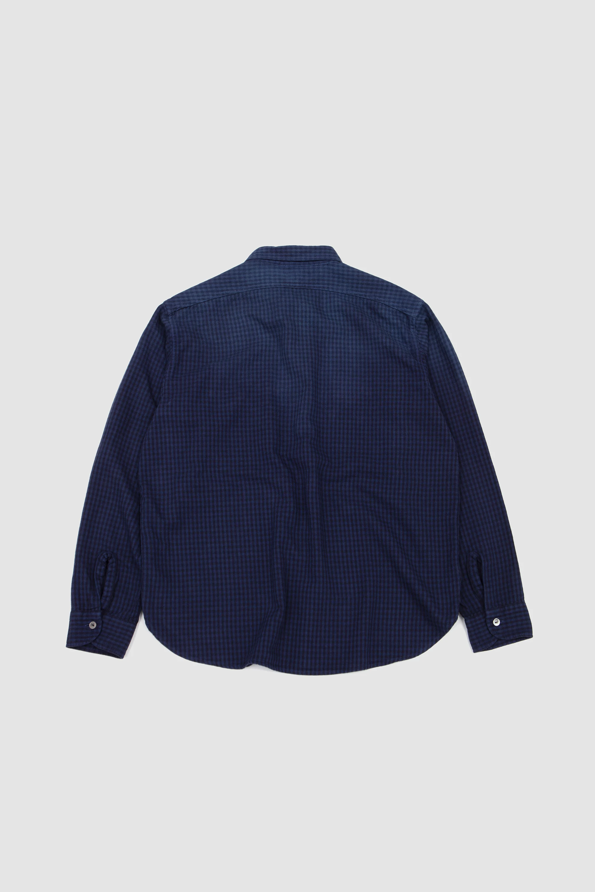 Lot. 117 Work Shirt Faded Navy Check - Image 5