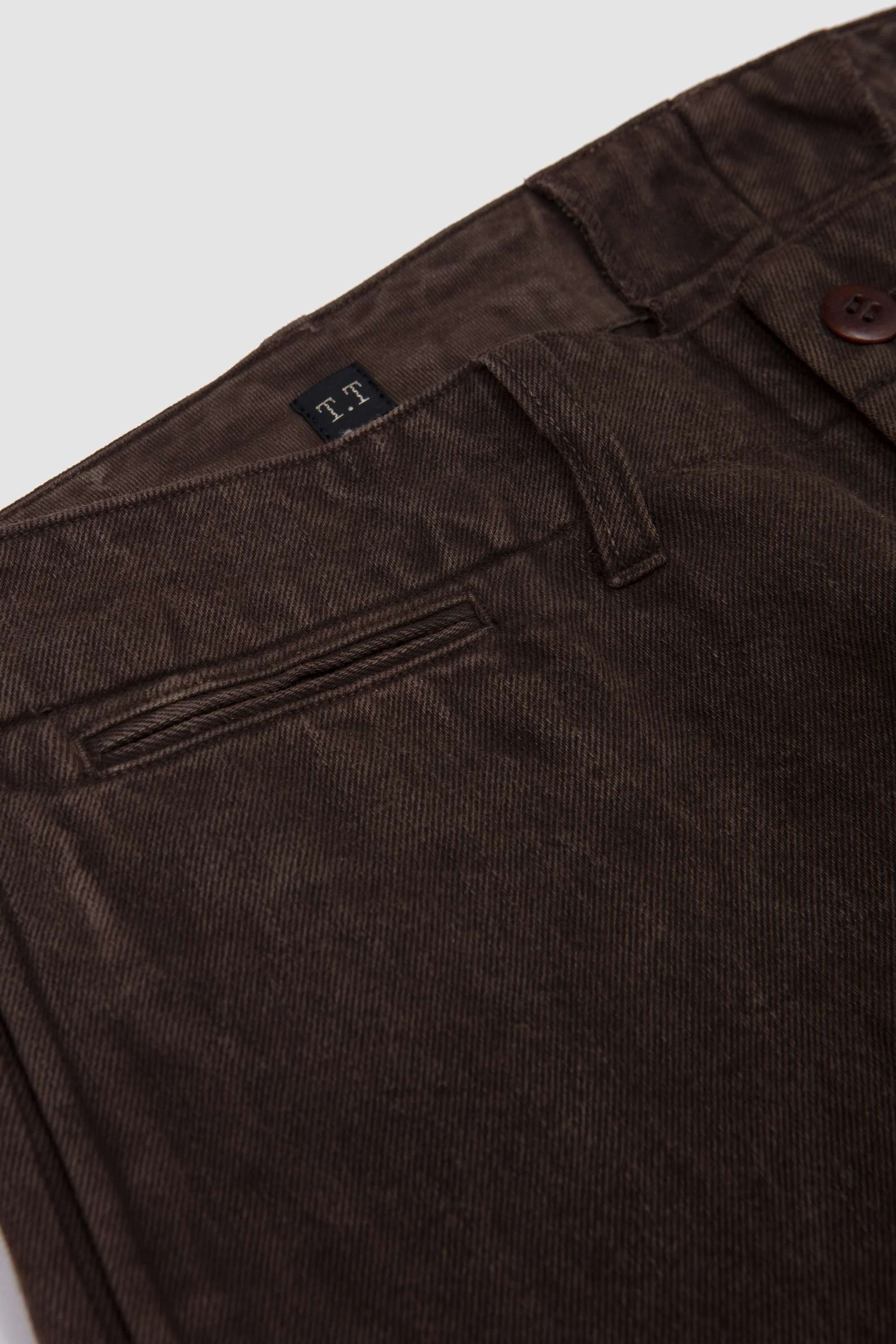 Lot. 221 Field Trousers Mud Dyed Brown - Image 3