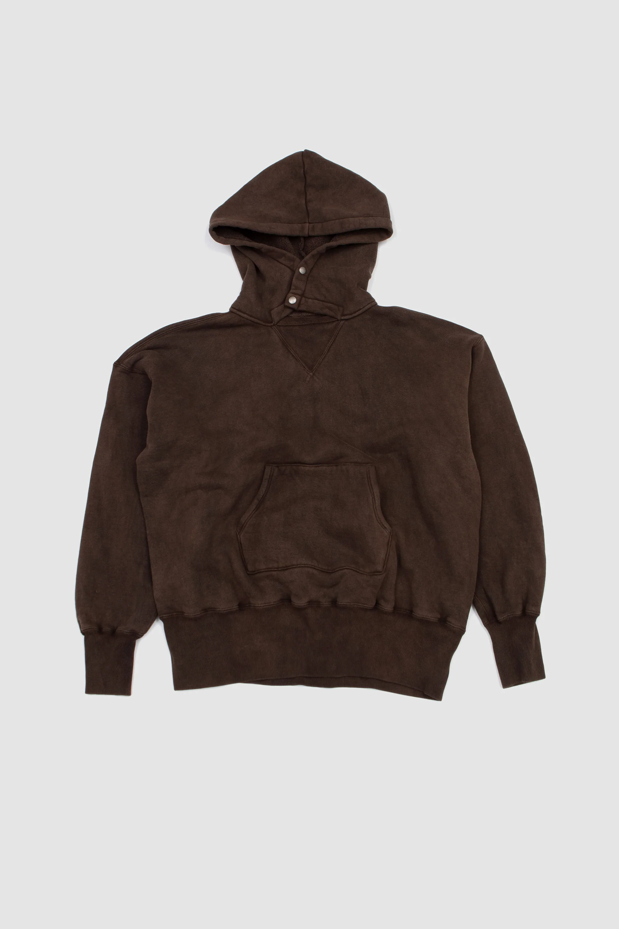 Lot. 620 After Hooded Sweatshirt Mud Dyed Brown