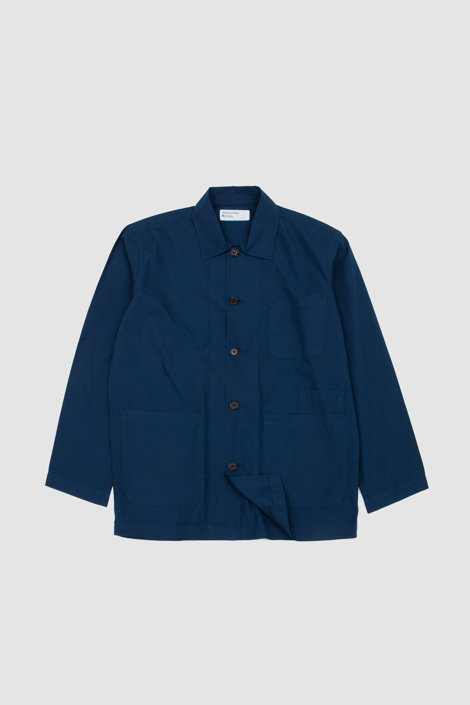 Bakers Overshirt Organic Fine Poplin Navy