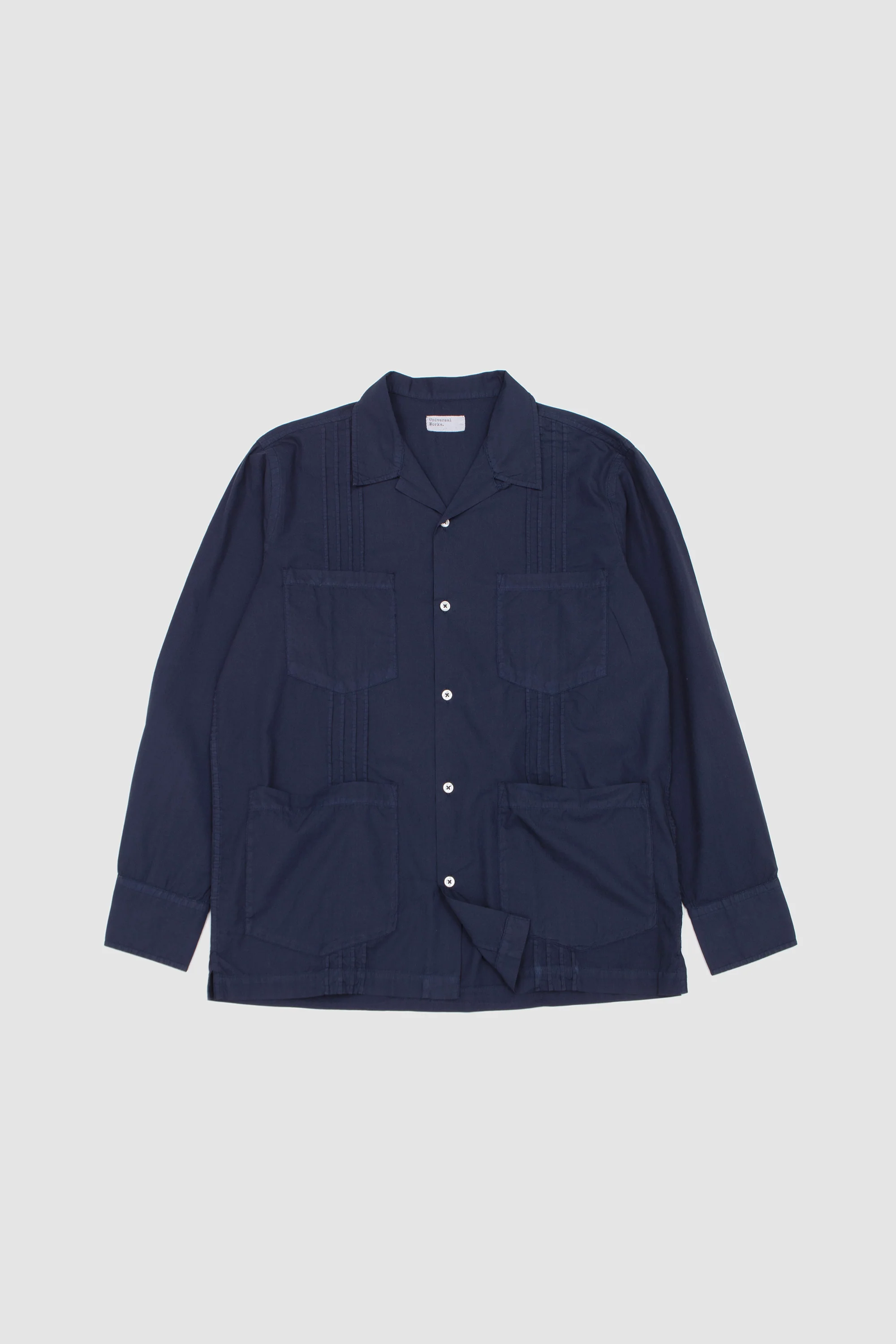 Dwight Overshirt Poplin Navy - Image 2