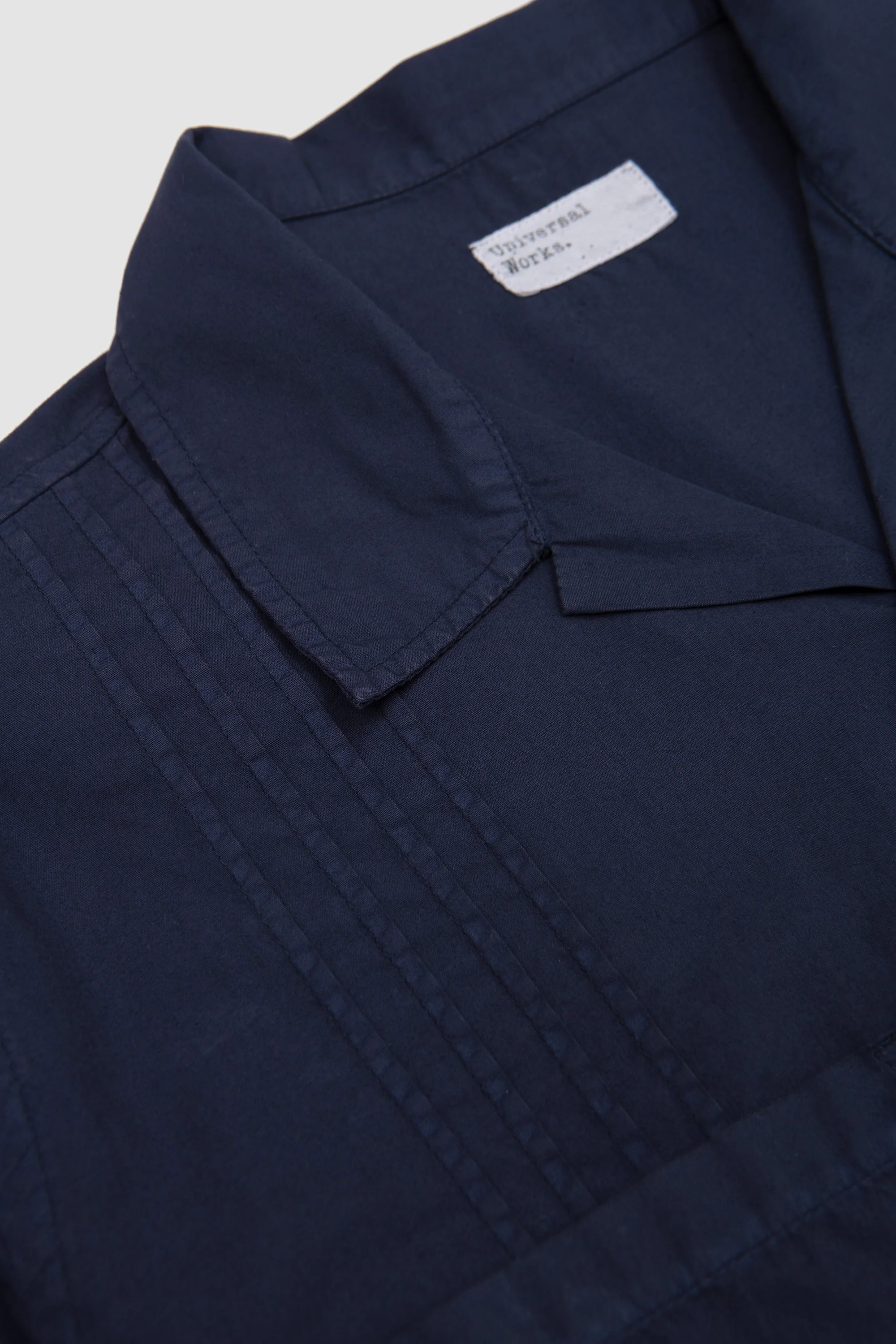 Dwight Overshirt Poplin Navy - Image 3