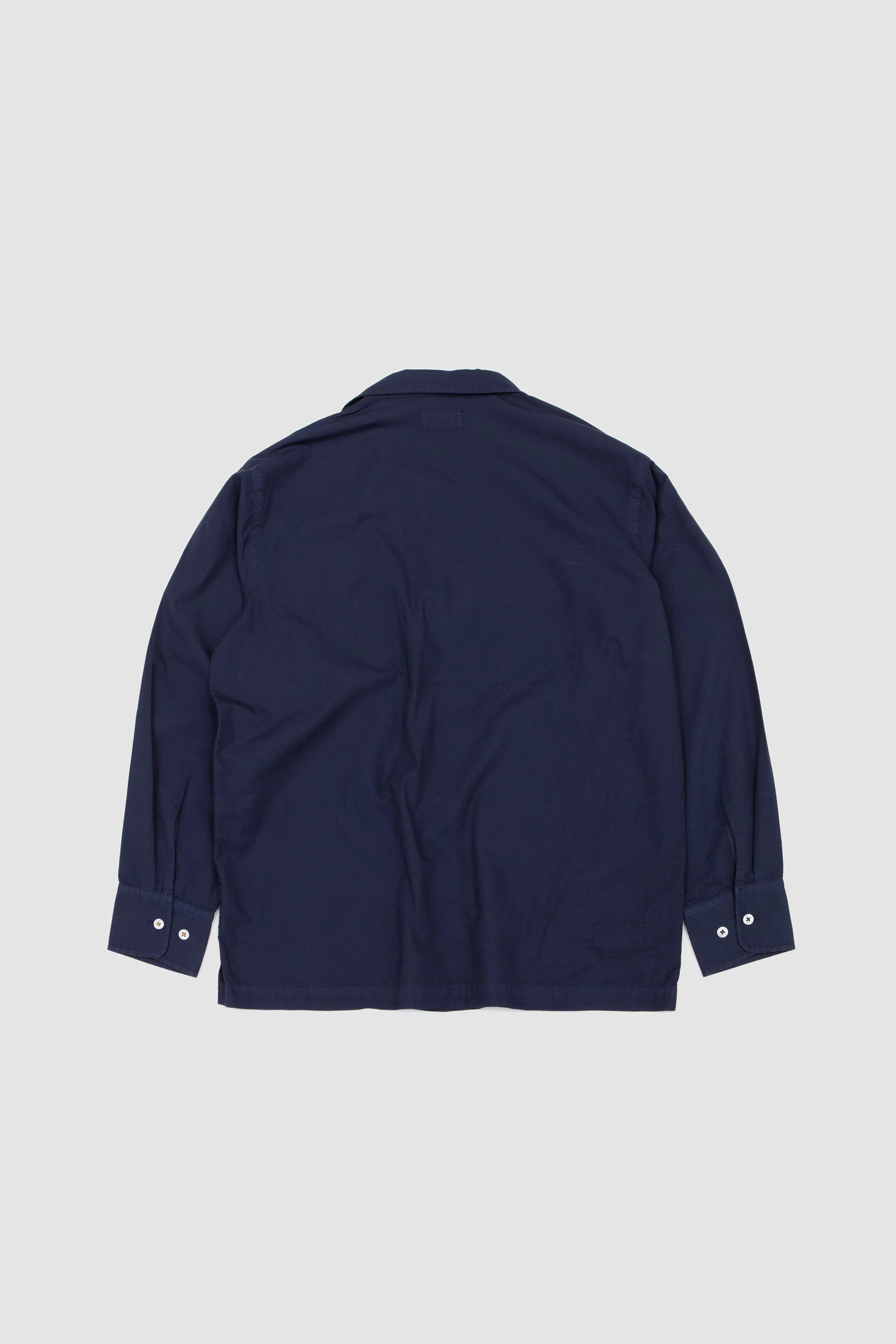 Dwight Overshirt Poplin Navy - Image 5