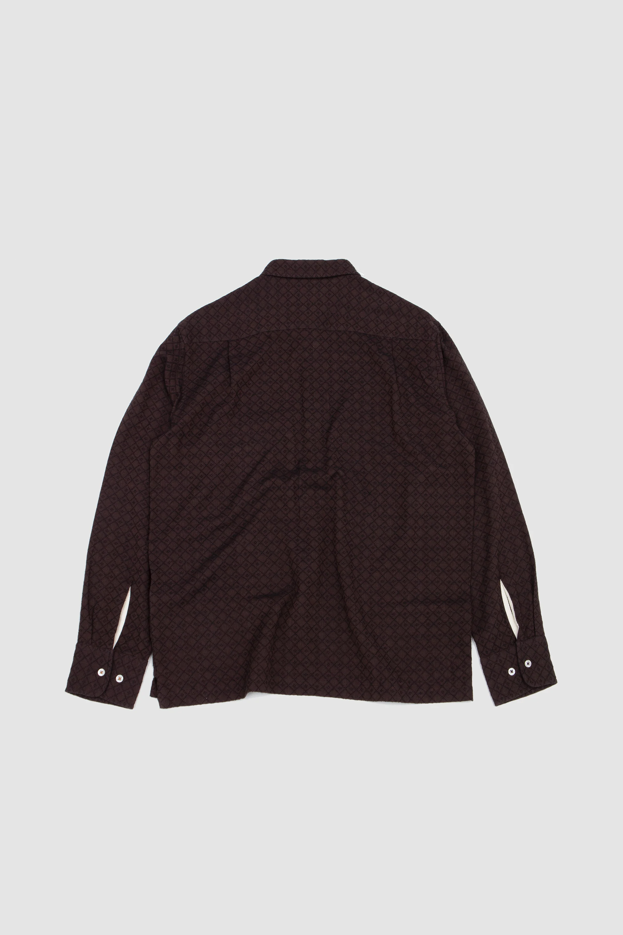 Lucky Shirt Diamond Dobby Brown - Image 6