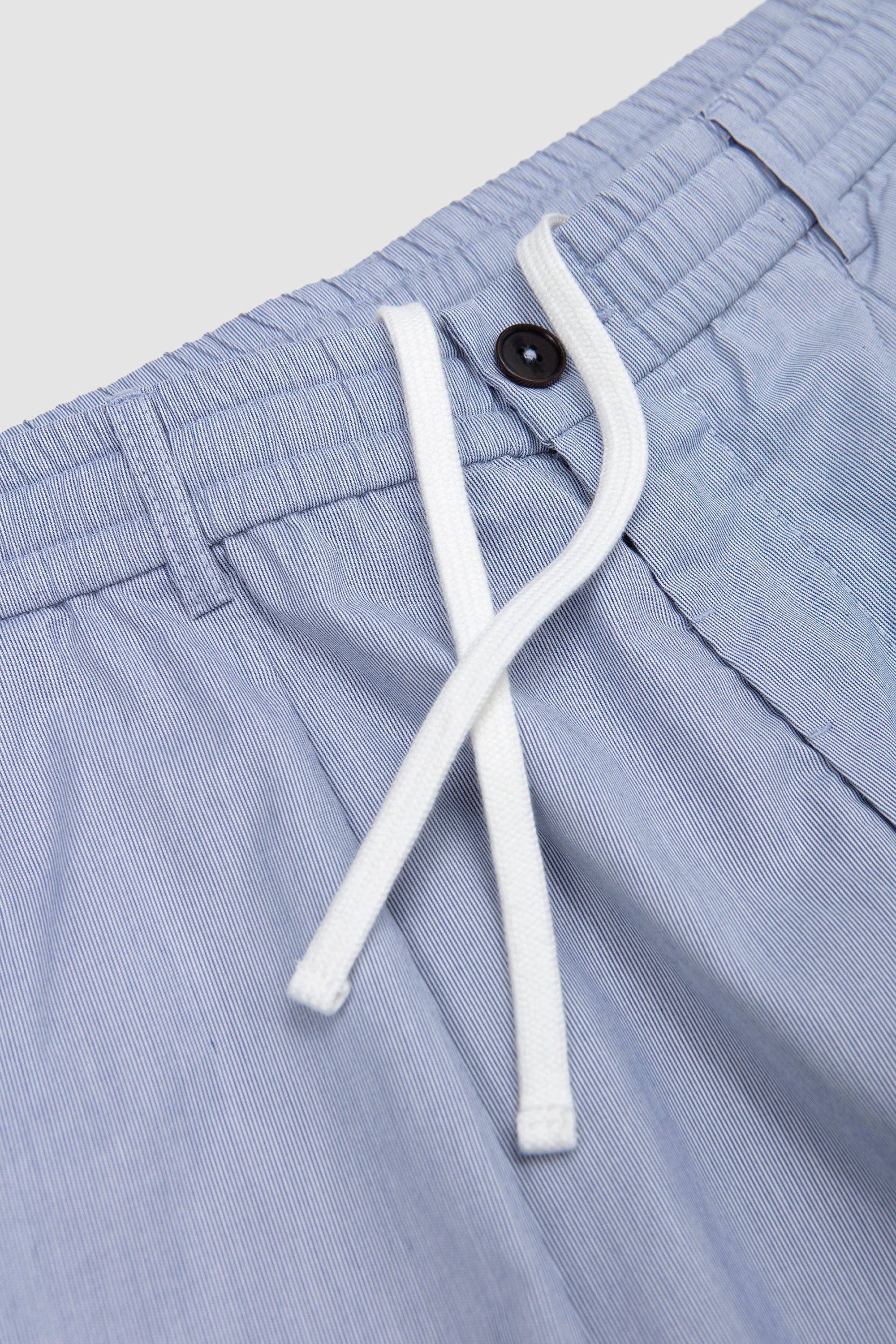 Pleated Track Short Kennedy Stripe Navy - Image 3