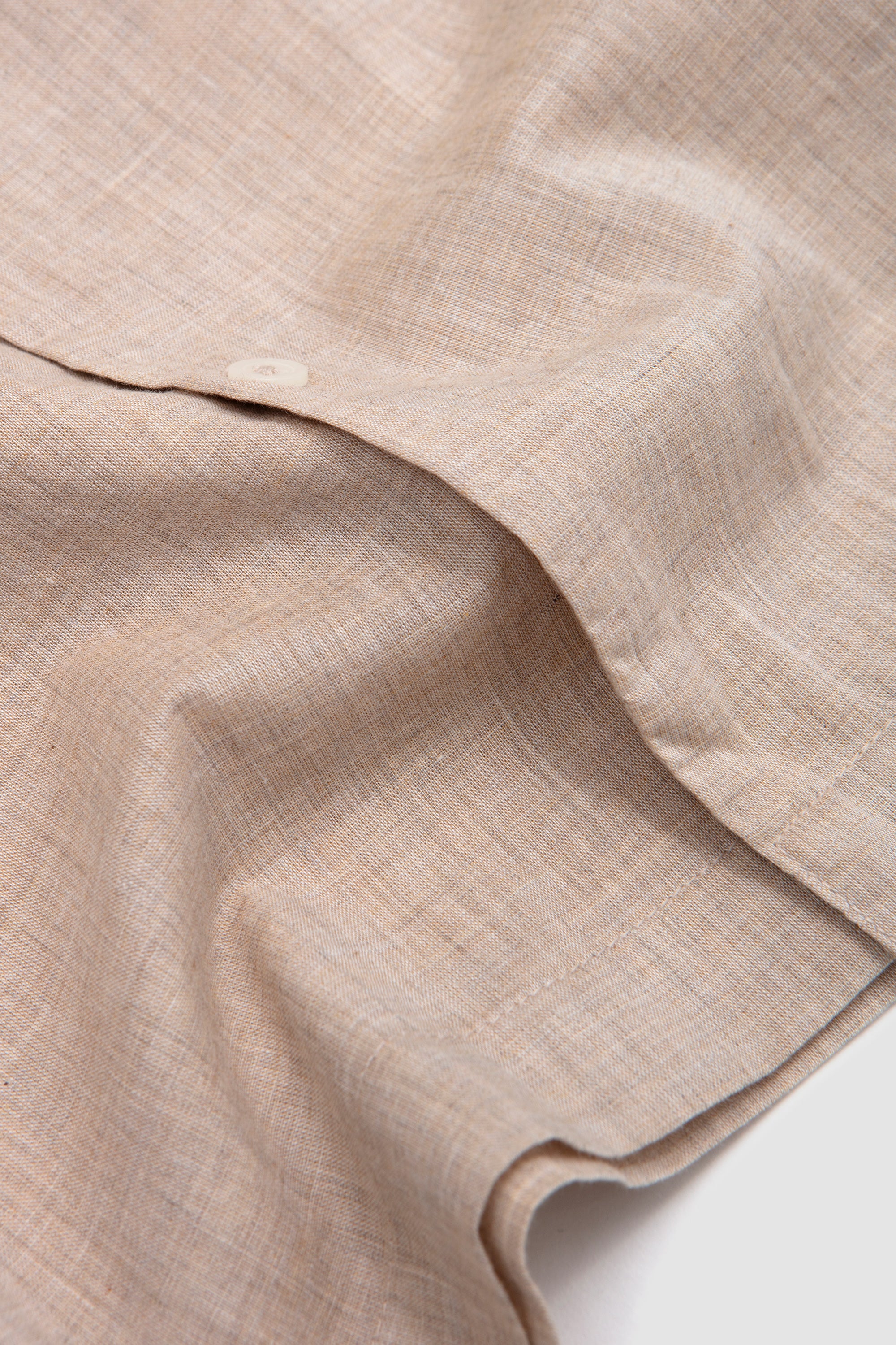 Sal Road Shirt Fine Org. Cotton Beige - Image 4