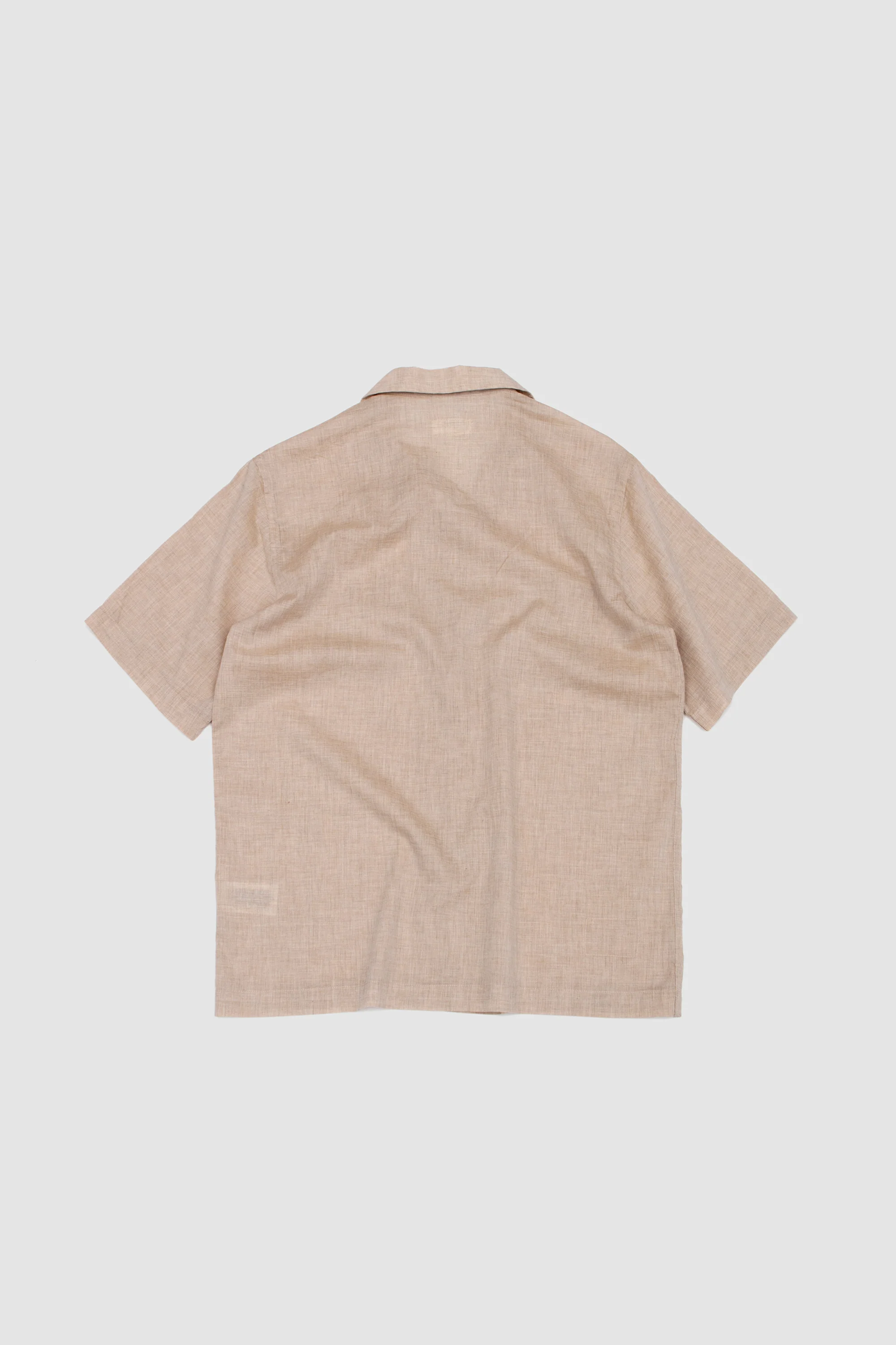 Sal Road Shirt Fine Org. Cotton Beige - Image 5