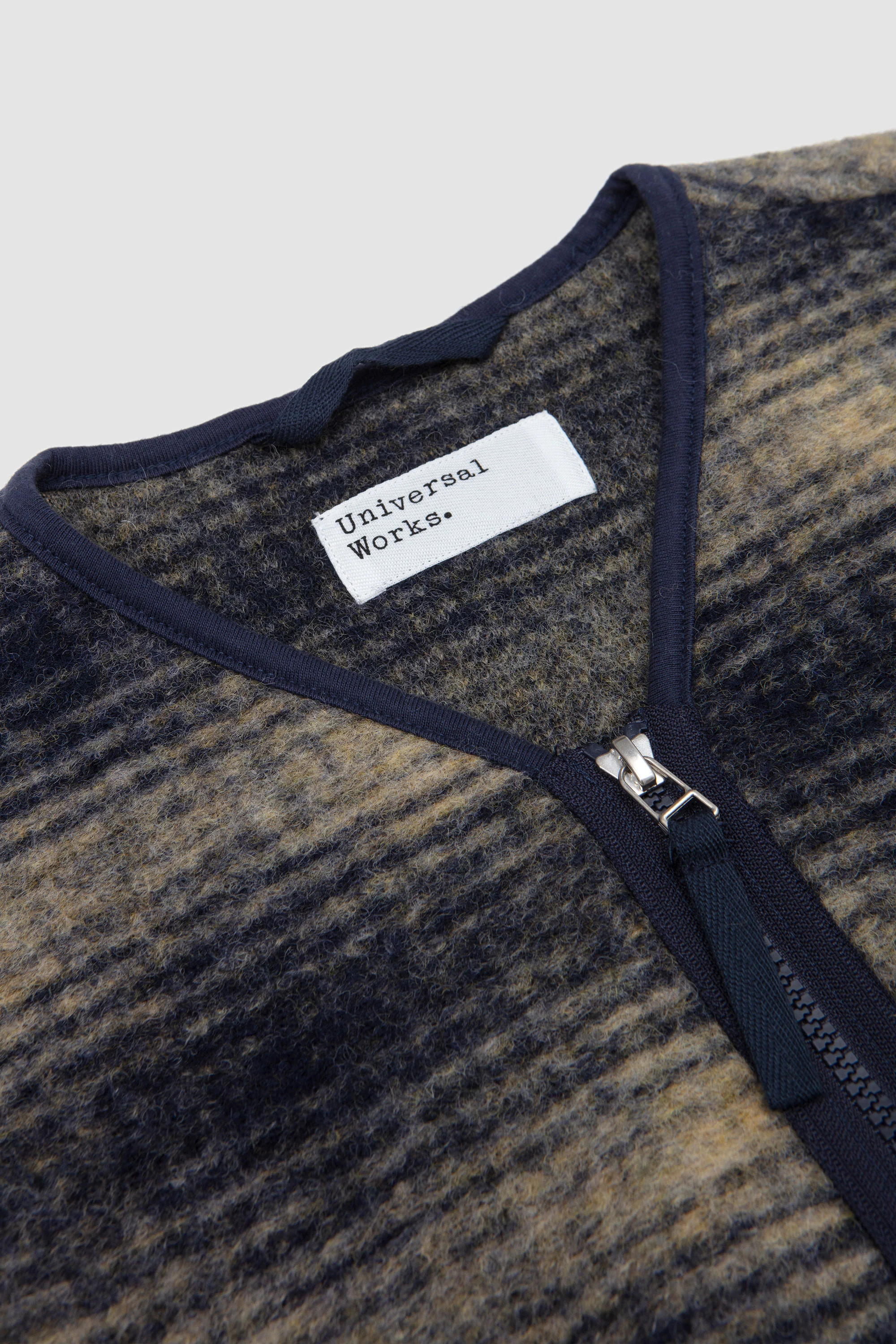 Uist Fleece Zip Liner Jacket Navy - Image 3