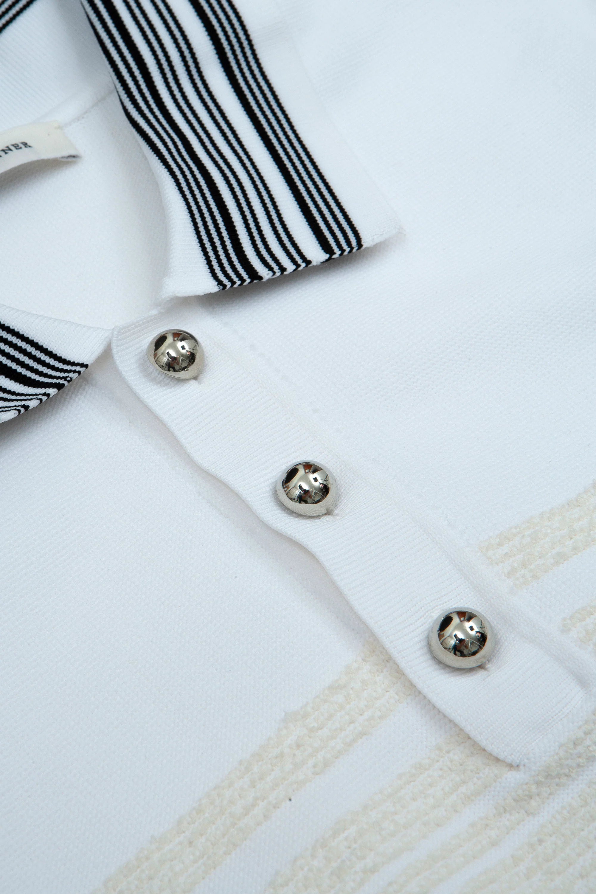 Dawn Knit Polo White/Ivory - Image 3