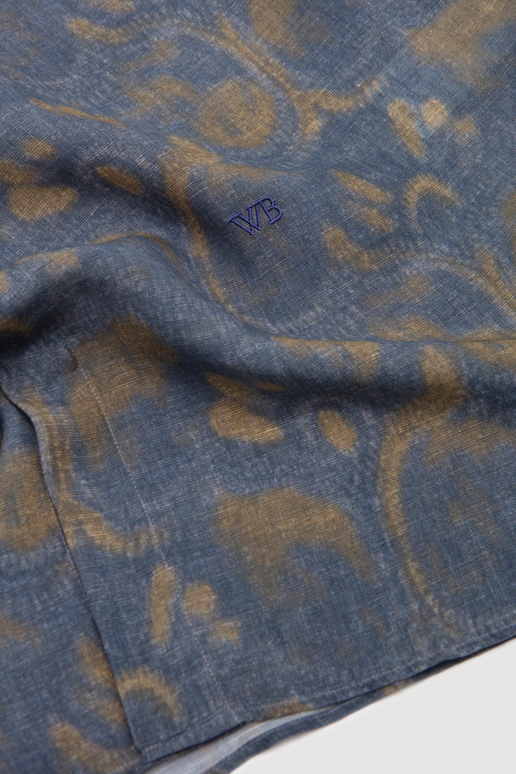 Flora Shirt Indigo/ Olive/ Lavender - Image 4