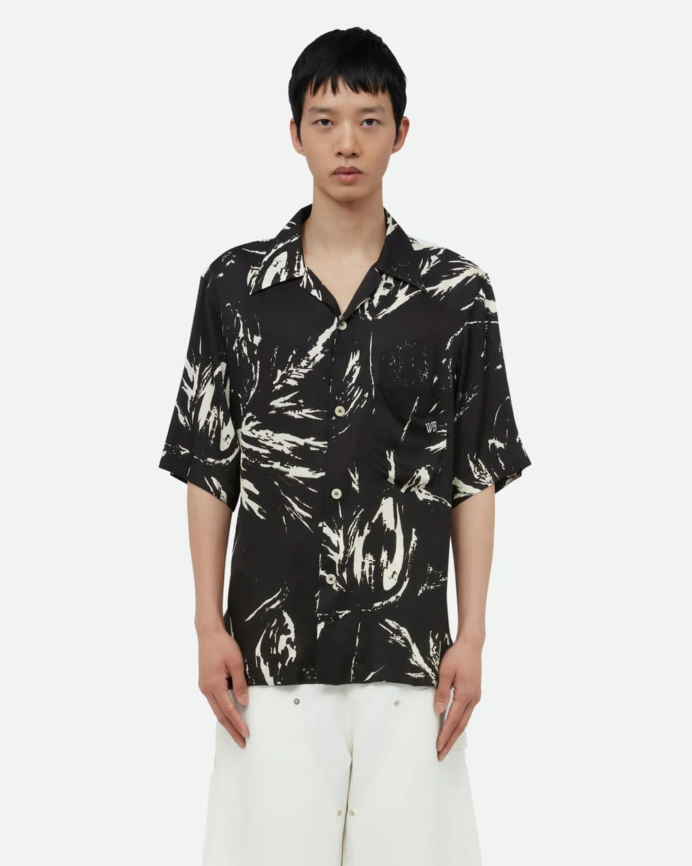 Highlife Bowling Shirt Mcnish Black/ White - Image 2
