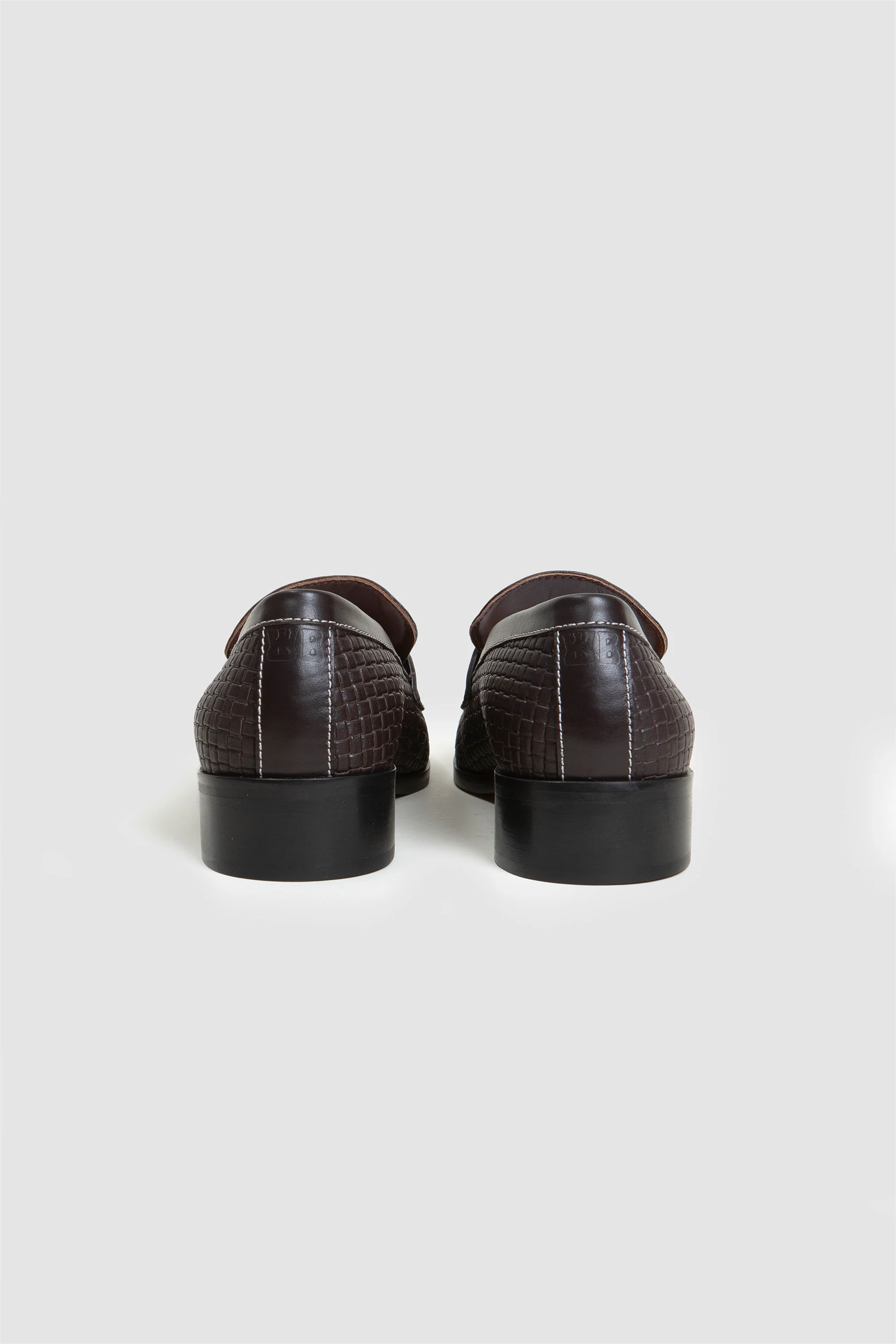 Print Braid Loafers Dark Brown - Image 7
