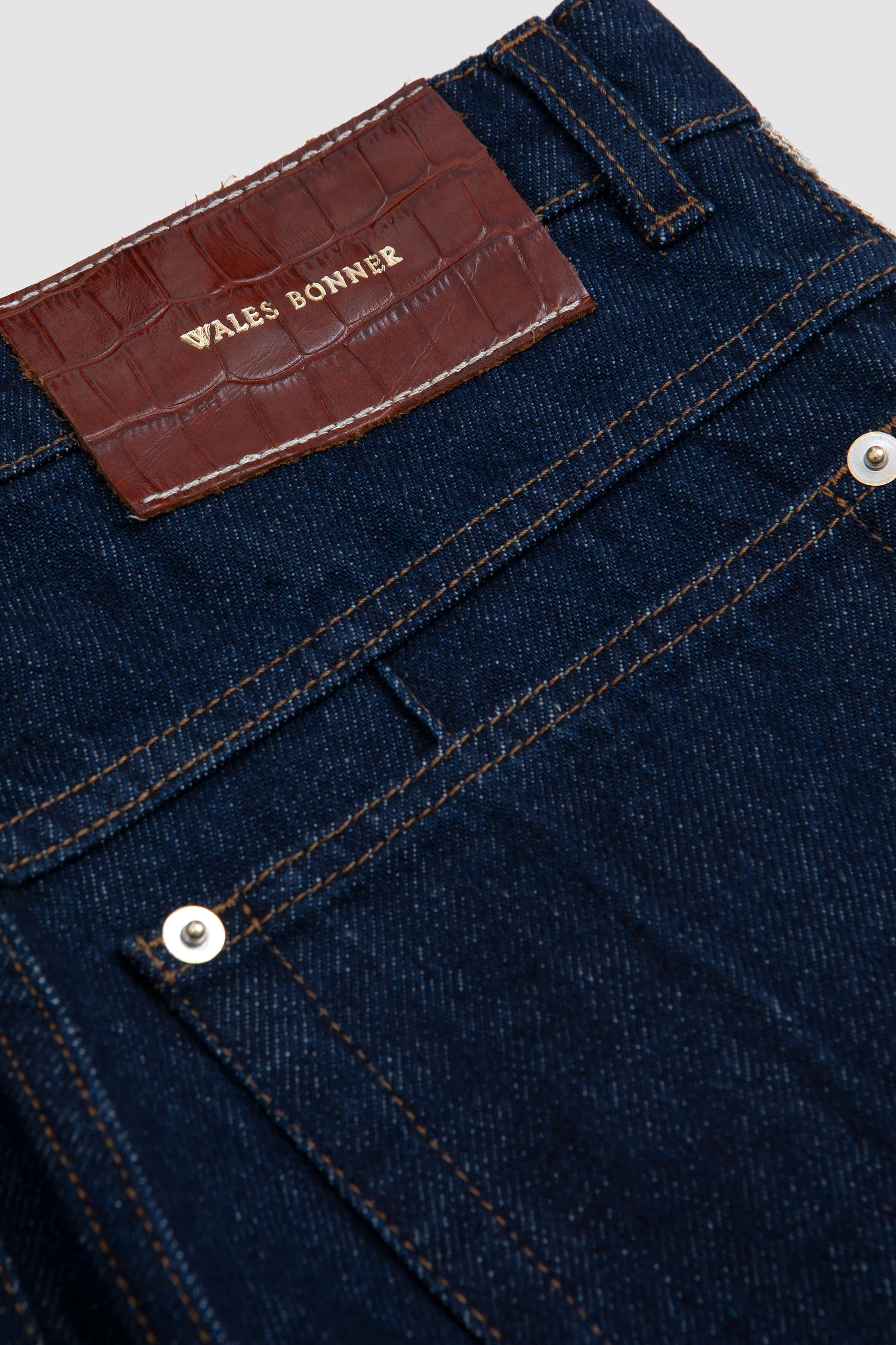 Shadow Denim Trouser Raw Denim Deep Blue - Image 4